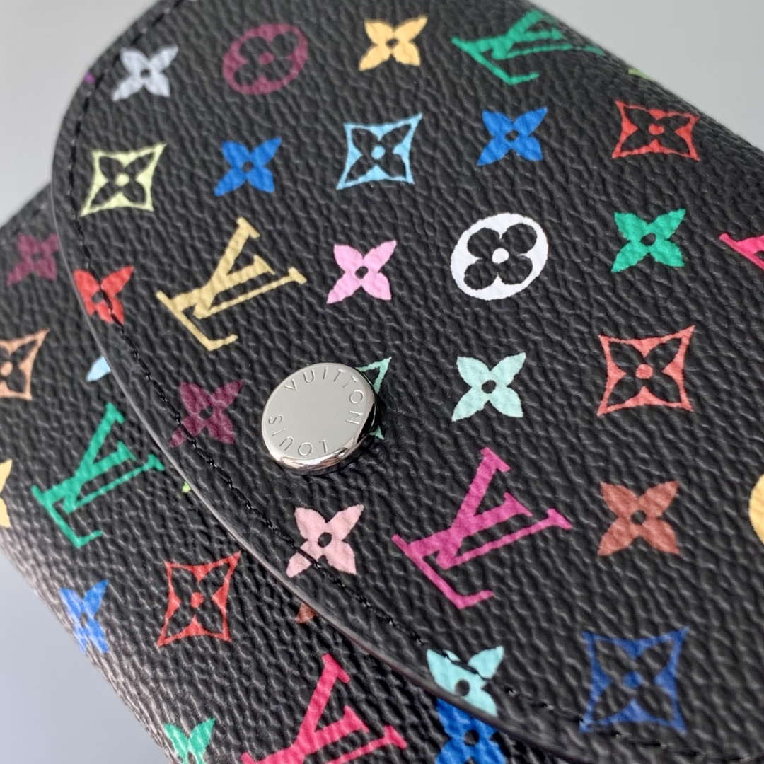 LV M13399 Louis Vuitton LV X TM Rosalie Coin Purse Multicolored Black - Image 3