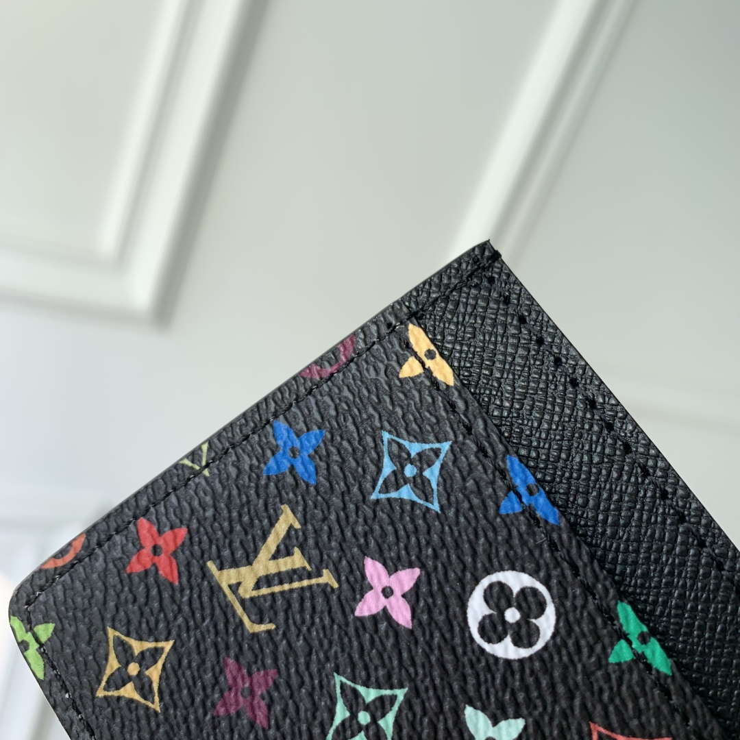 LV M13403 Louis Vuitton LV X TM Card Holder Multicolored Black - Image 2