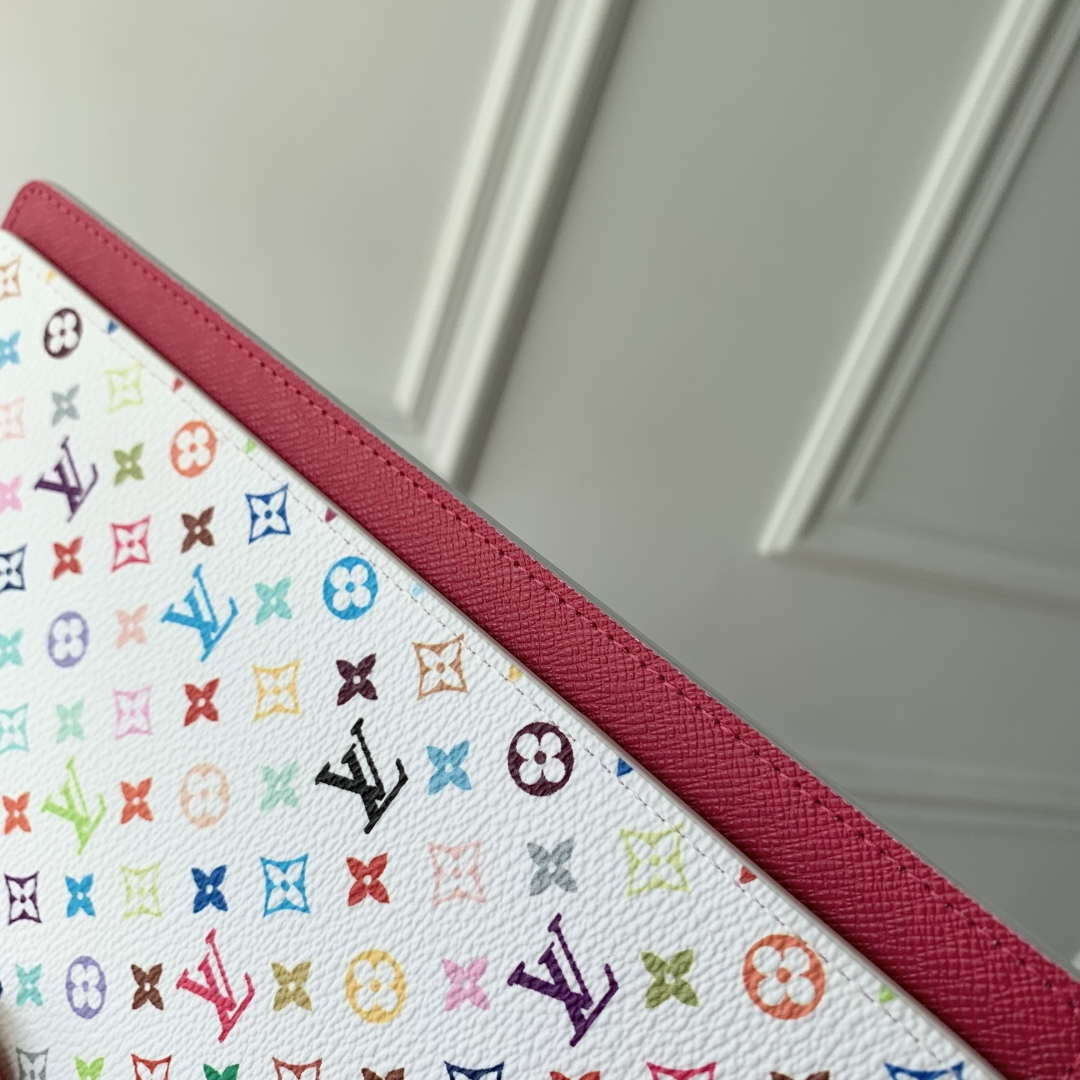 LV GI1299 Louis Vuitton LV X TM Monogram Multicolore Emily Notebook Cover MM - Image 3