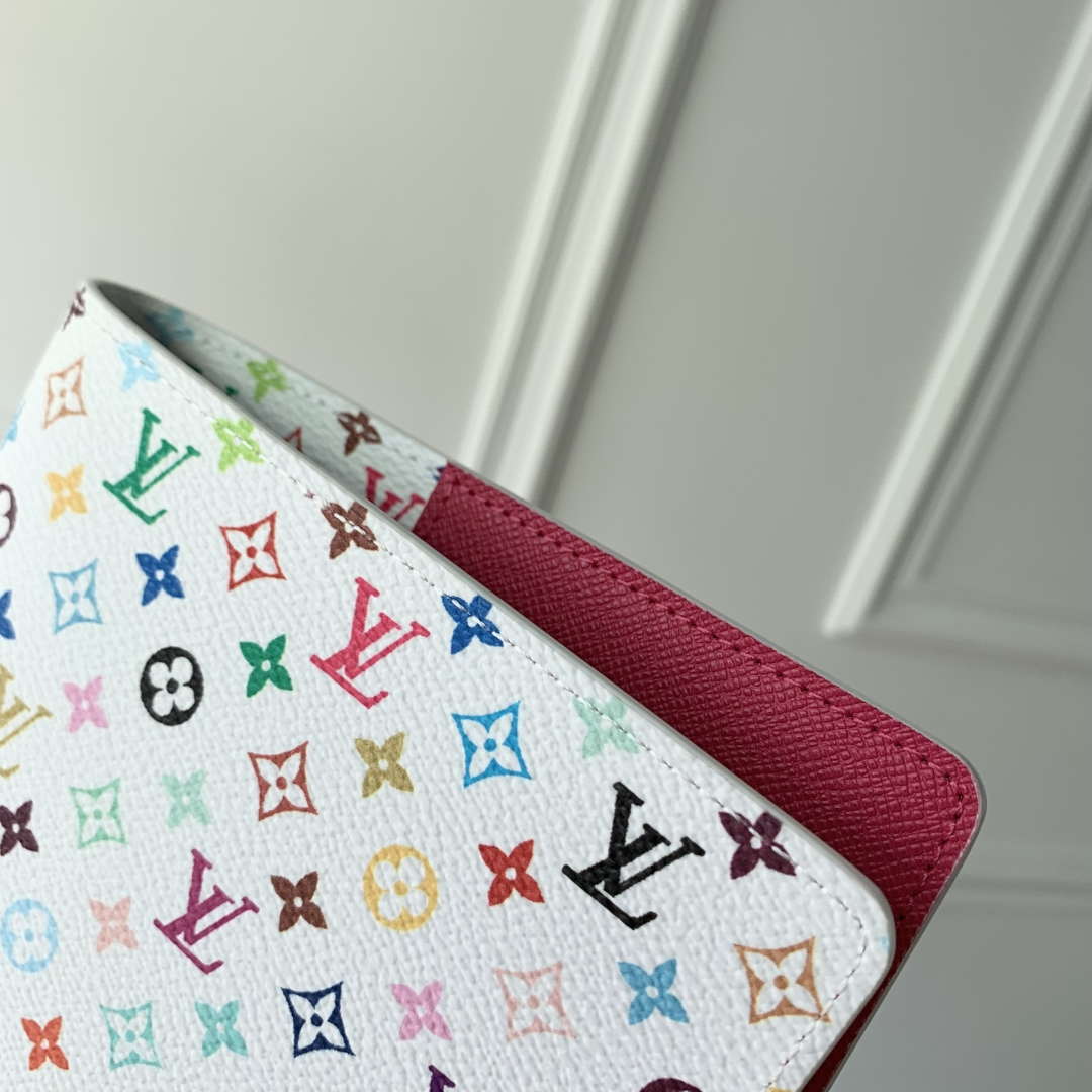 LV GI1299 Louis Vuitton LV X TM Monogram Multicolore Emily Notebook Cover MM - Image 4