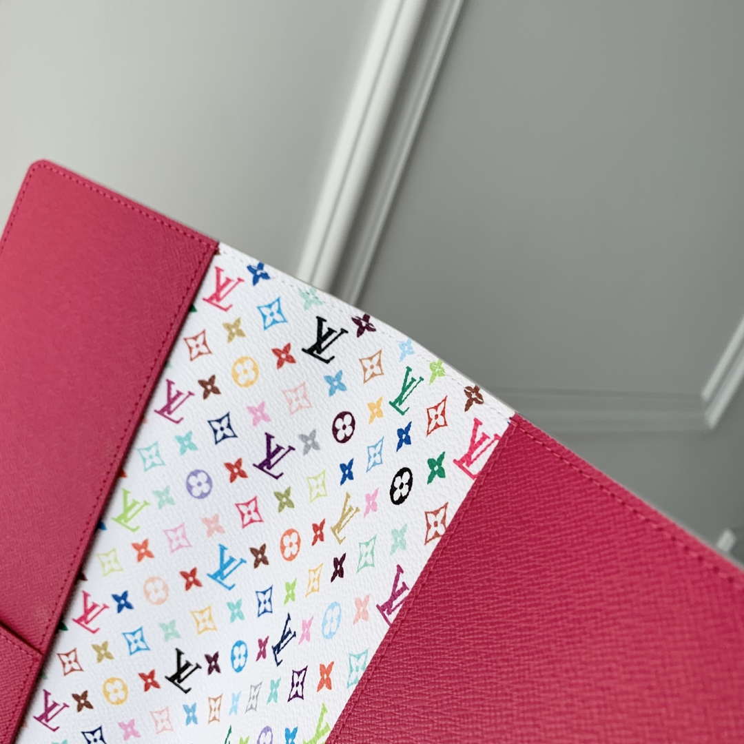 LV GI1299 Louis Vuitton LV X TM Monogram Multicolore Emily Notebook Cover MM - Image 6