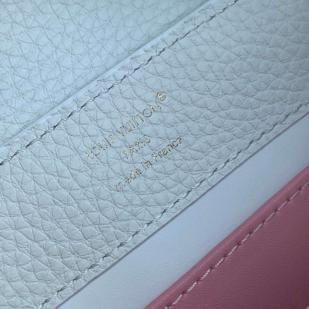 LV M12279 Louis Vuitton Capucines BB Bag Silver Sea - Image 7