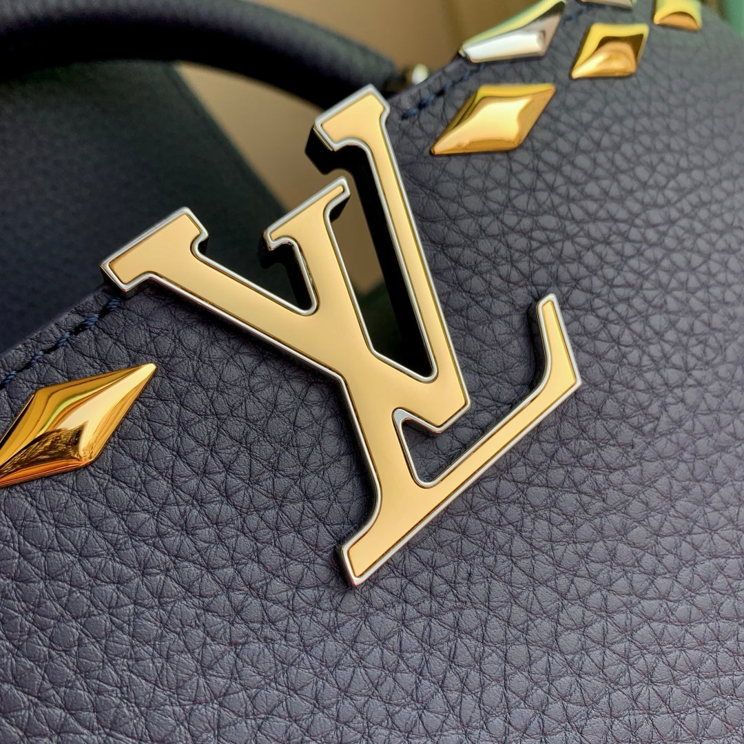 Louis Vuitton LV M12751 Capucines MM Handbag Blue - Image 5