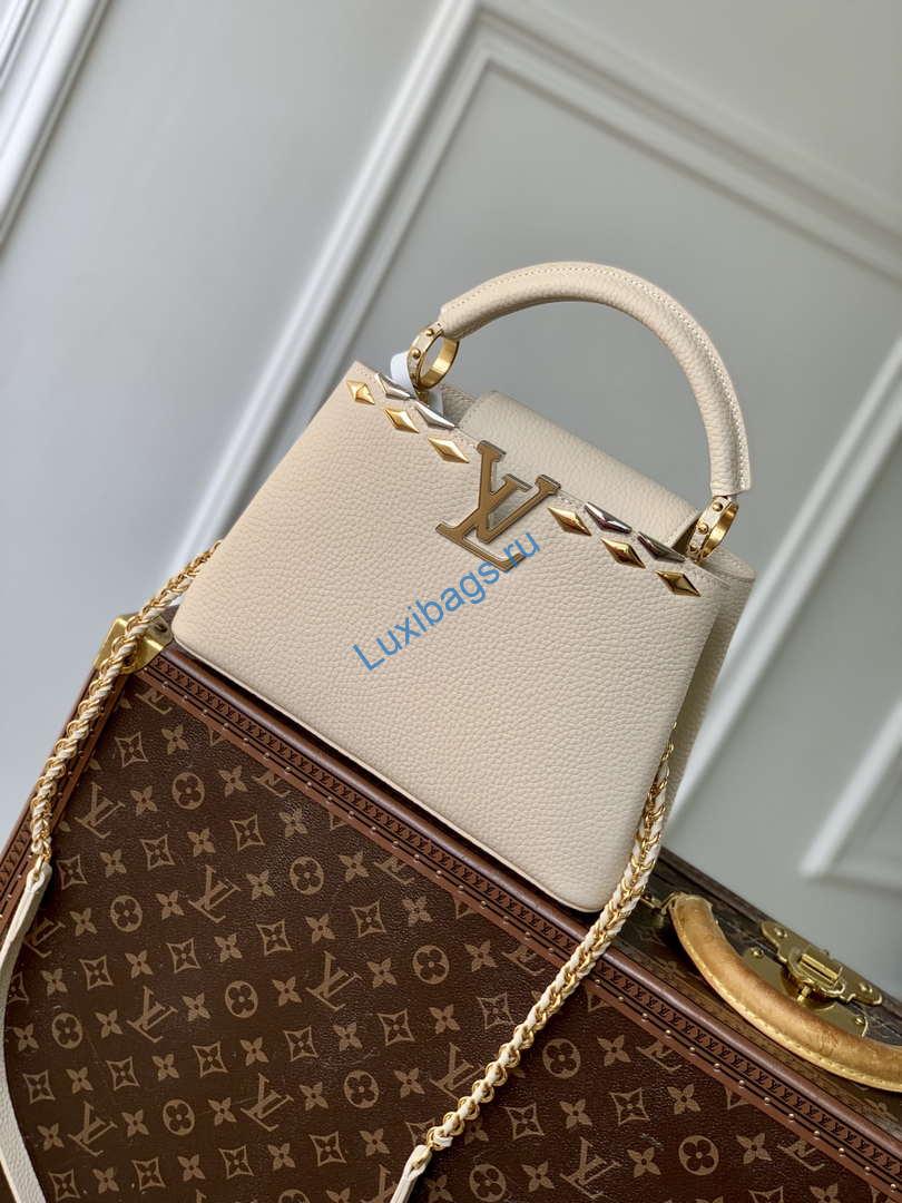Louis Vuitton LV M12751 Capucines BB Handbag Apricot