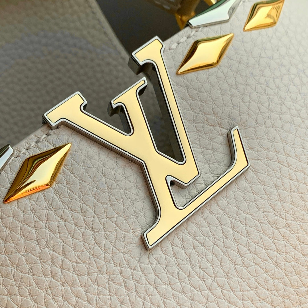 Louis Vuitton LV M12751 Capucines BB Handbag Apricot - Image 5
