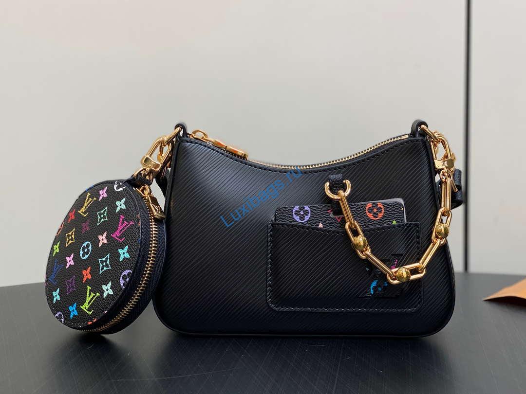 LV M13099 Louis Vuitton LV X TM Marellini Black Multicolored - Image 2