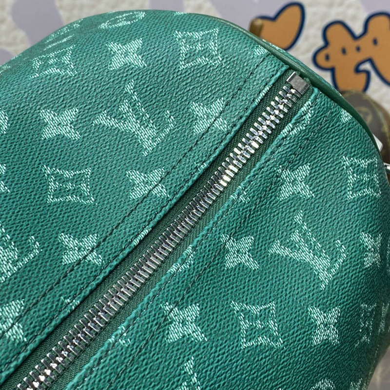 LV M12687 Louis Vuitton Keepall Bandoulière 50 City Bag Green - Image 6