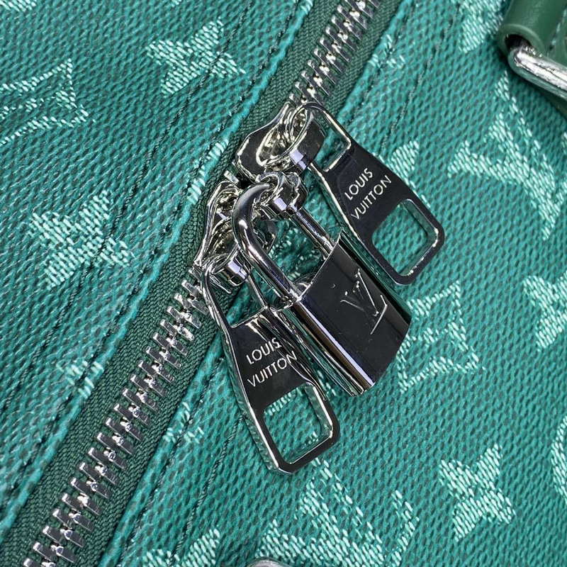 LV M12687 Louis Vuitton Keepall Bandoulière 50 City Bag Green - Image 8
