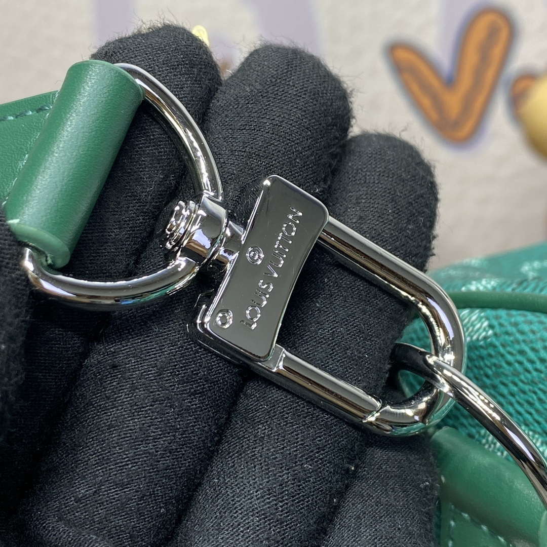 LV M12687 Louis Vuitton Keepall Bandoulière 50 City Bag Green - Image 9