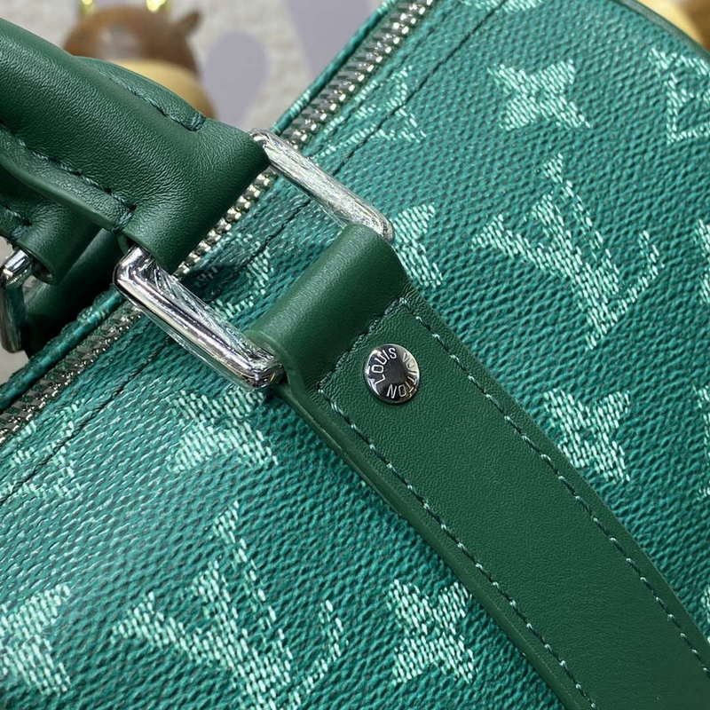 LV M12684 Louis Vuitton Keepall Bandoulière 25 City Bag Green - Image 9