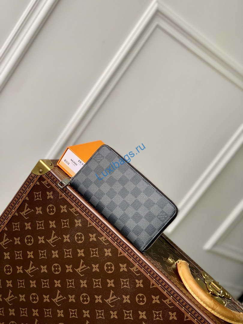 LV N63503 Louis Vuitton Zippy Wallet Damier Black M63076