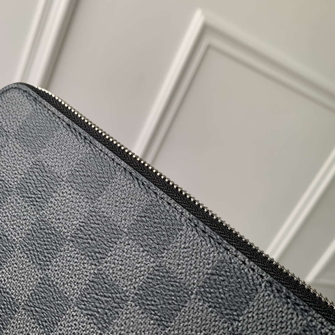 LV N63503 Louis Vuitton Zippy Wallet Damier Black M63076 - Image 5