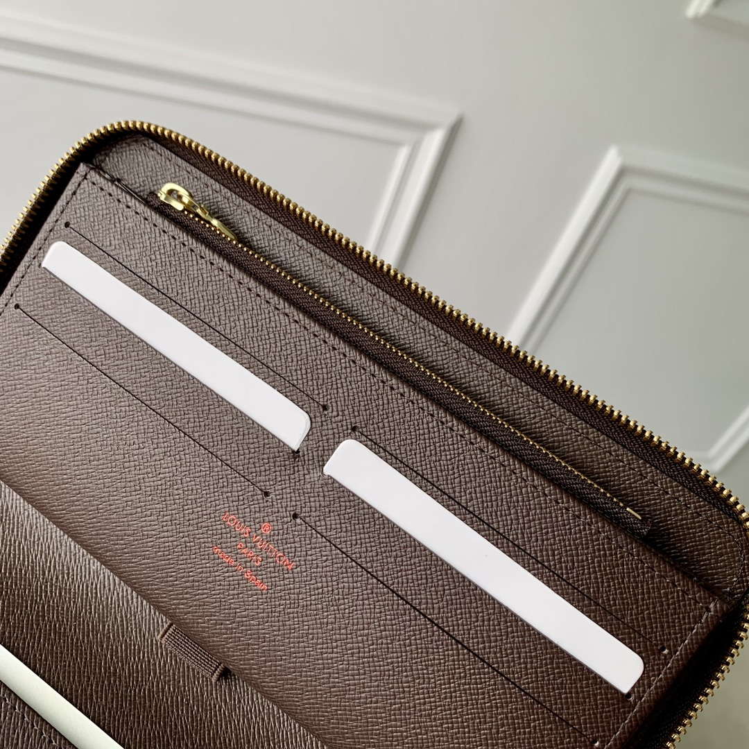 LV N60003 Louis Vuitton Zippy Wallet Damier Ebene - Image 6