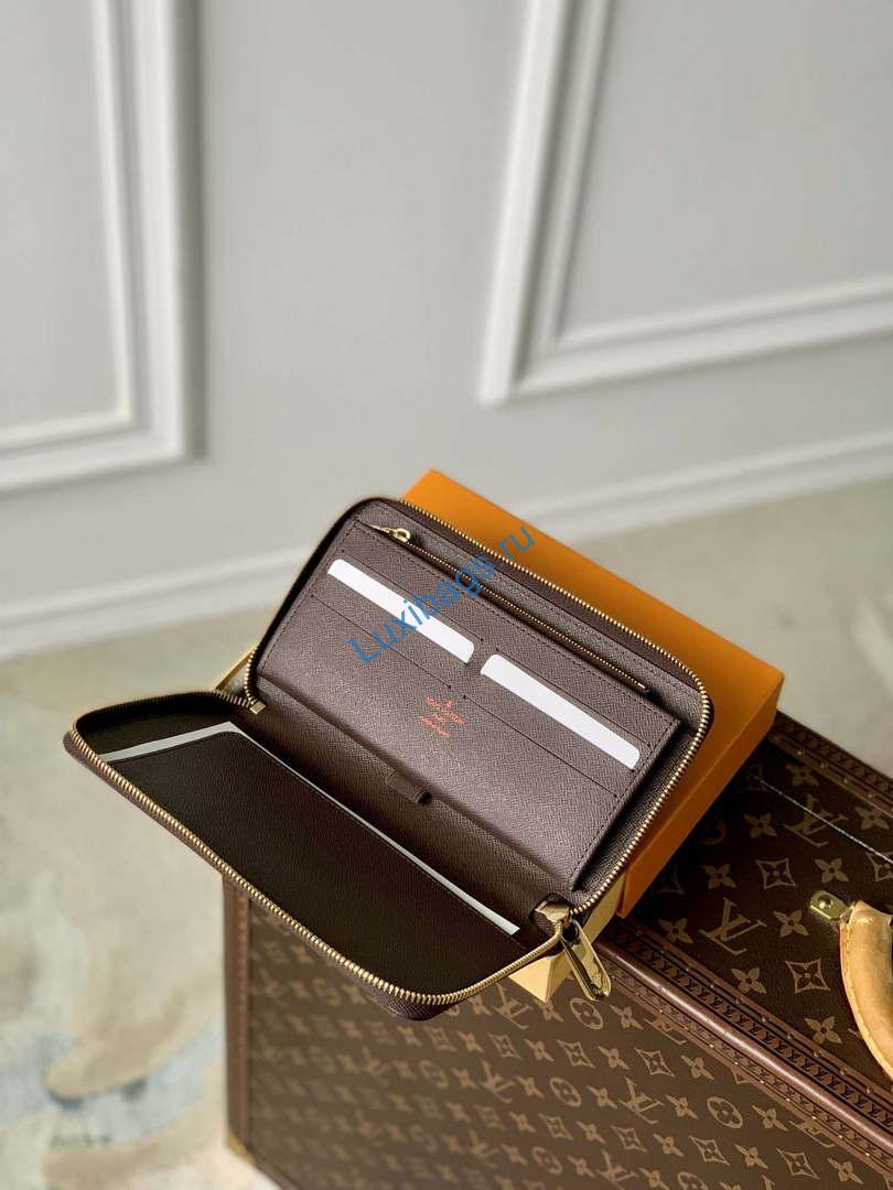 LV N60003 Louis Vuitton Zippy Wallet Damier Ebene - Image 8