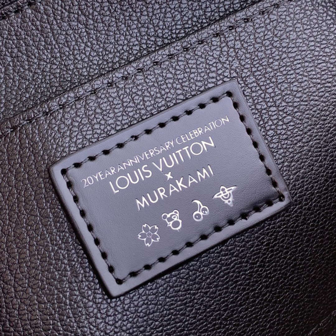 LV M13744 Louis Vuitton LV X TM Cosmetic Pouch PM Black Multicolored - Image 7