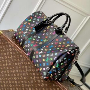 LV M13745 Louis Vuitton LV X TM Keepall Bandoulière 50 Bag Black Multicolored