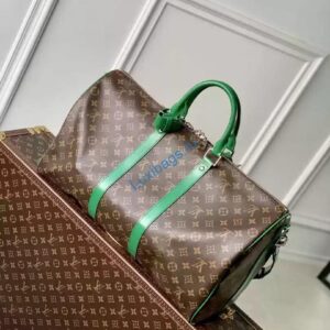 LV M46774 Louis Vuitton Keepall Bandoulière 50 Travel Bag Monogram Green