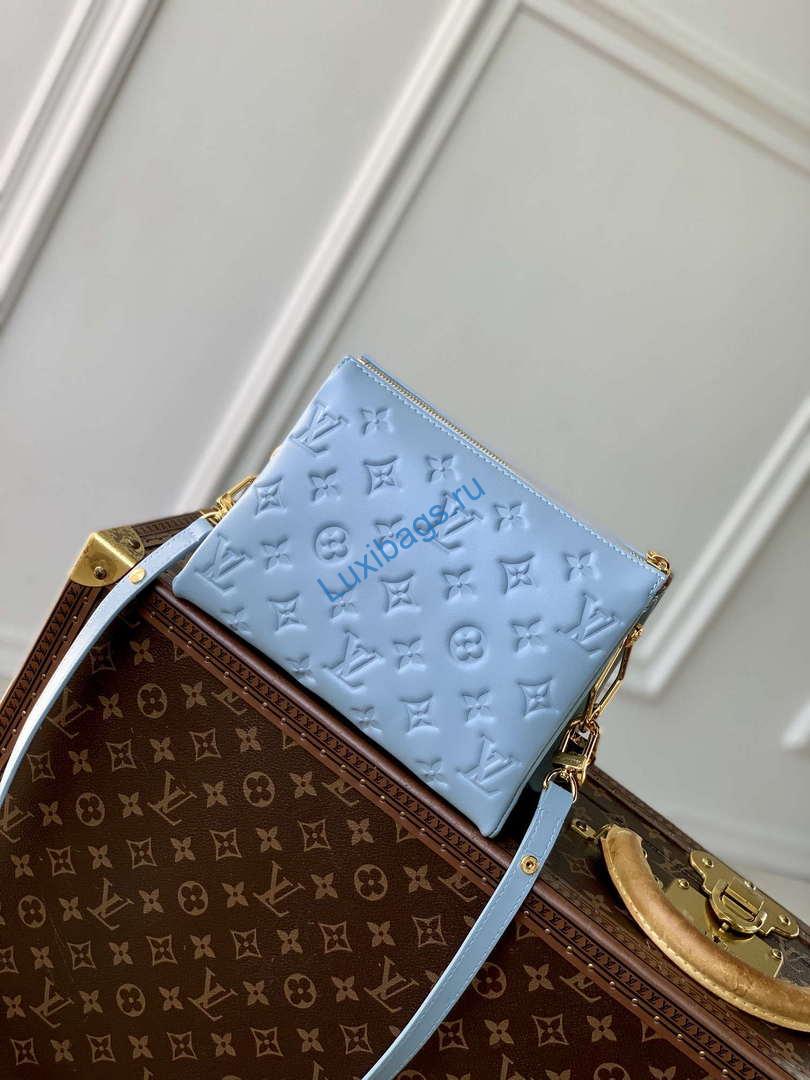 LV M24338 Louis Vuitton Coussin BB Handbag Blue - Image 2