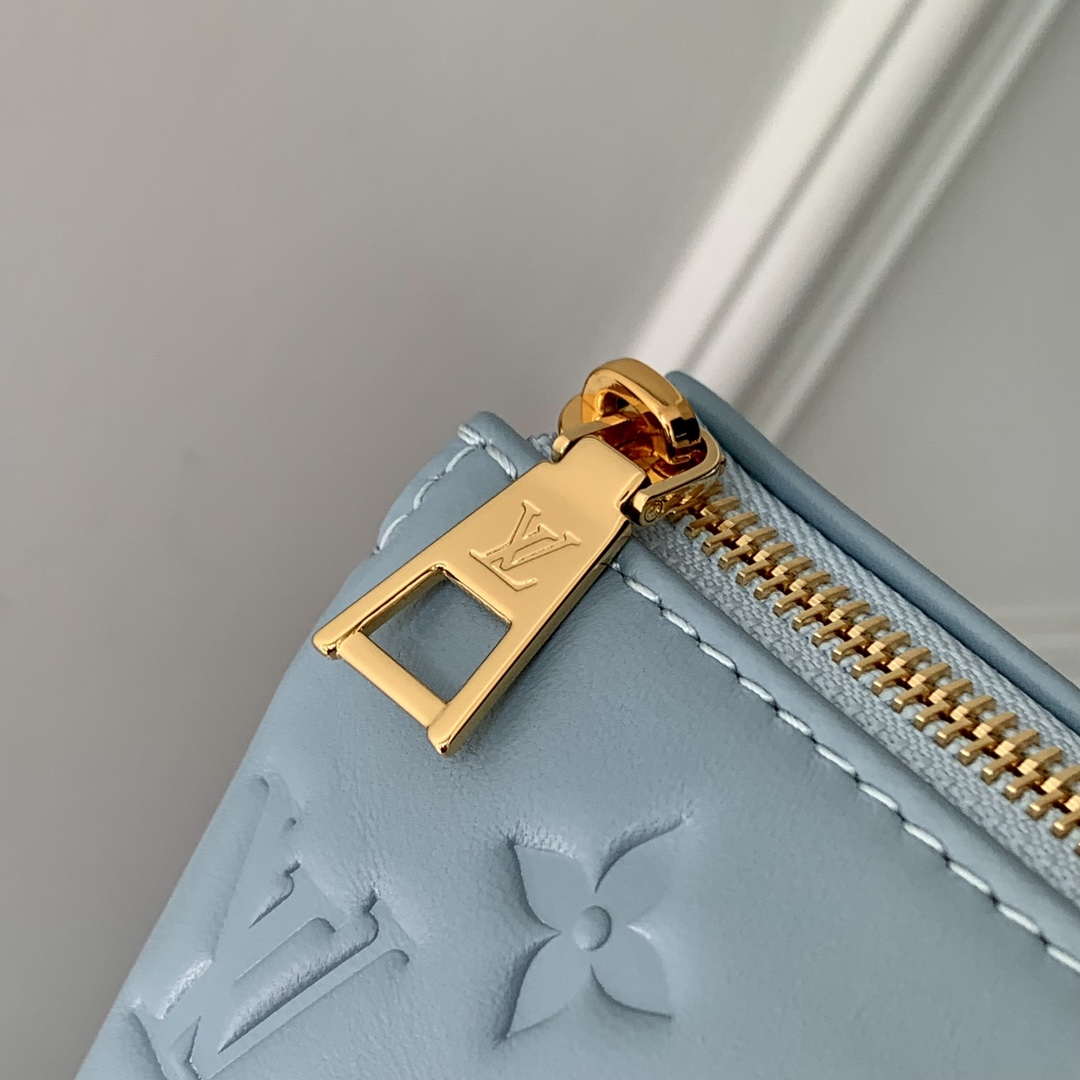 LV M24338 Louis Vuitton Coussin BB Handbag Blue - Image 6