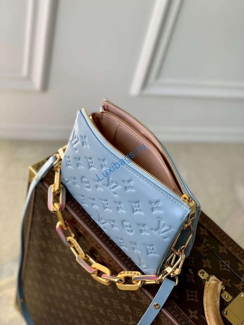 LV M24338 Louis Vuitton Coussin BB Handbag Blue - Image 8