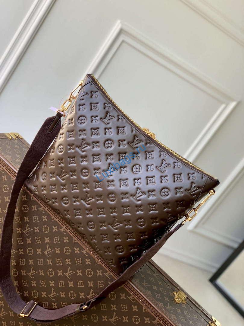 LV M12072 Louis Vuitton Coussin Hobo MM Bag Chocolat - Image 2