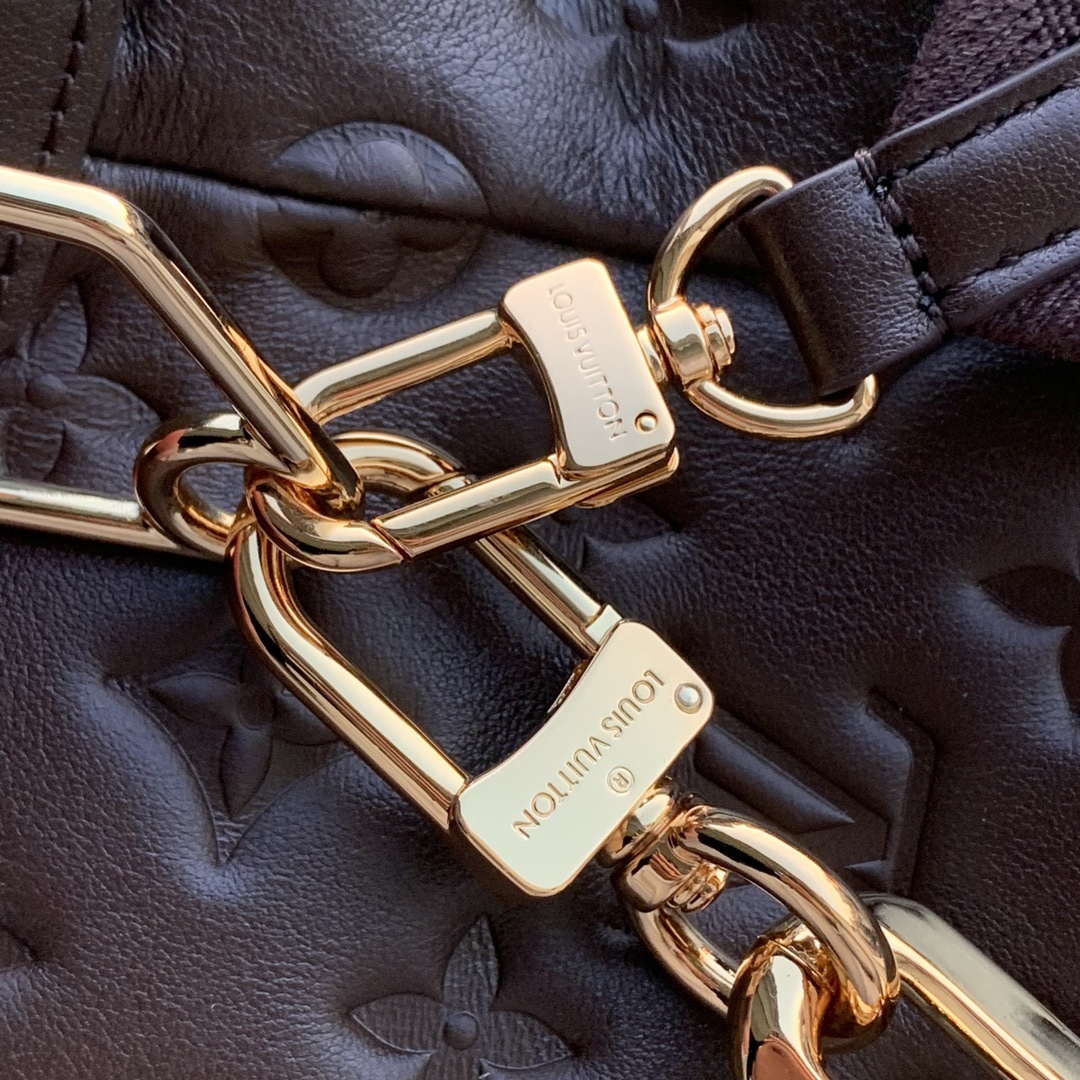 LV M12072 Louis Vuitton Coussin Hobo MM Bag Chocolat - Image 4