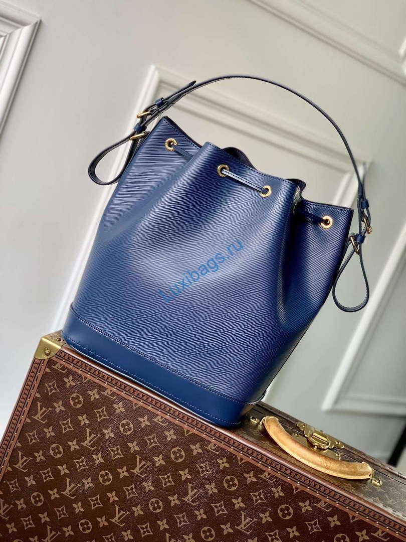 LV M24932 Louis Vuitton Noé MM Bucket Bag Blue - Image 2