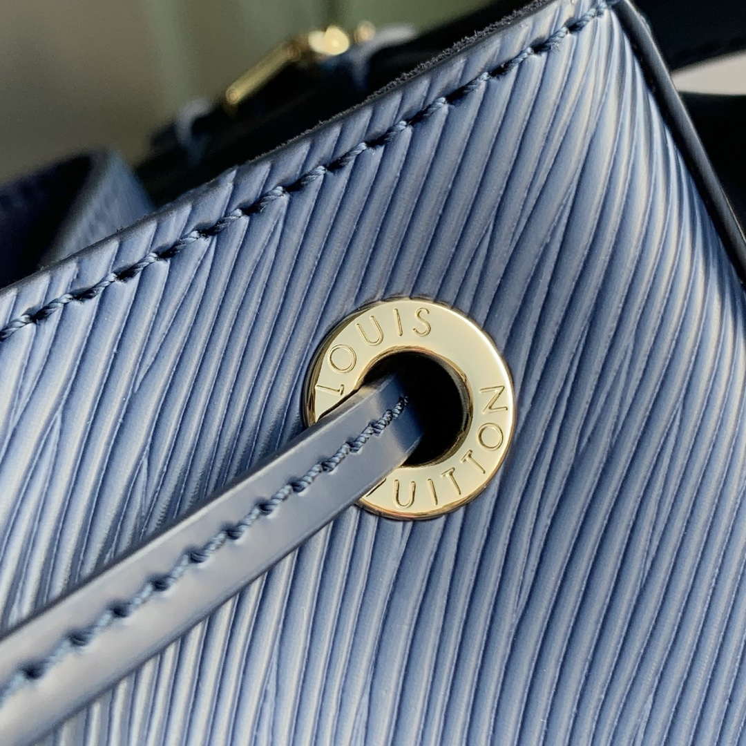 LV M24932 Louis Vuitton Noé MM Bucket Bag Blue - Image 6