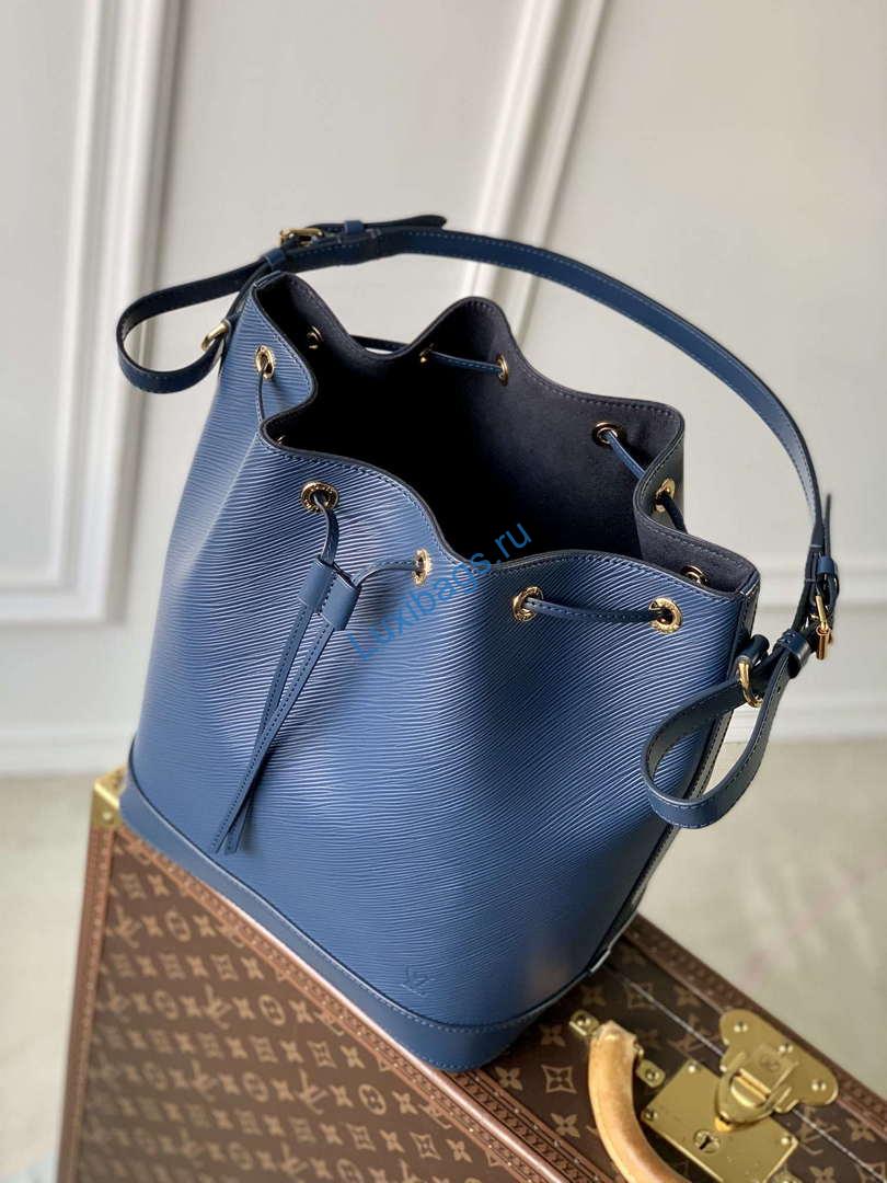 LV M24932 Louis Vuitton Noé MM Bucket Bag Blue - Image 8