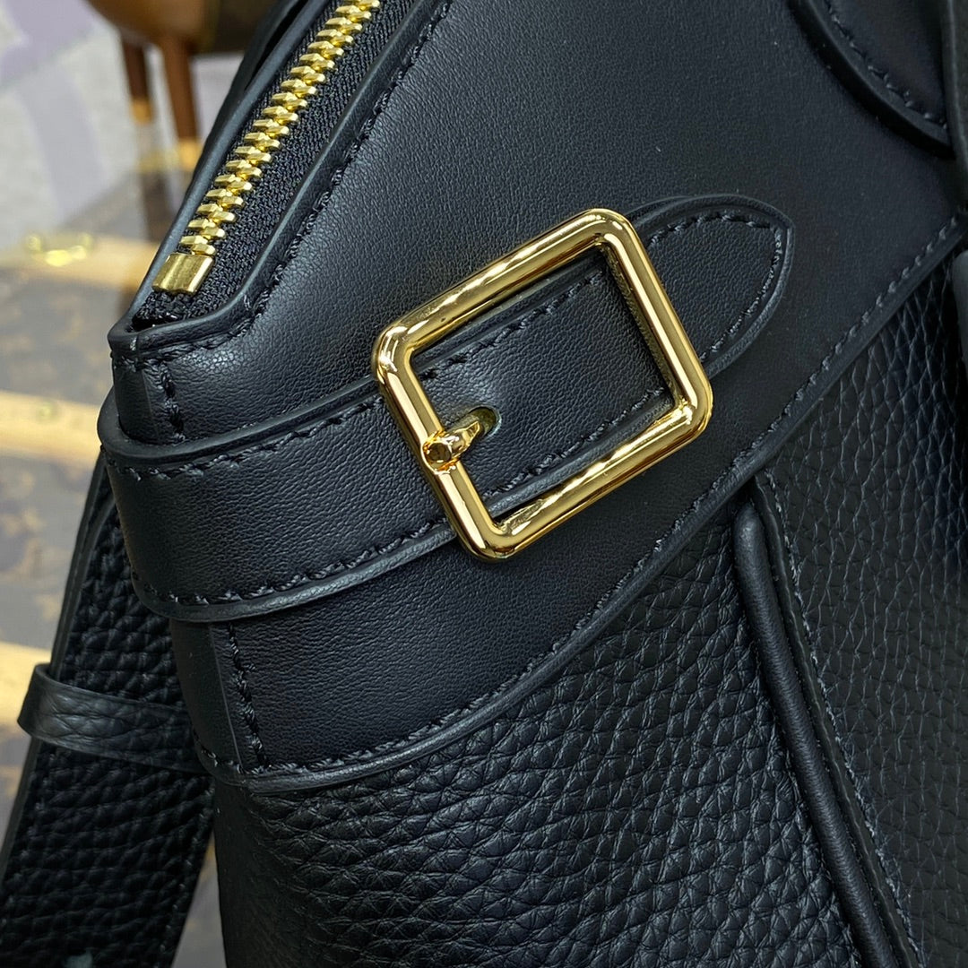 LV M22914 Louis Vuitton Lock It MM Bag Black - Image 8