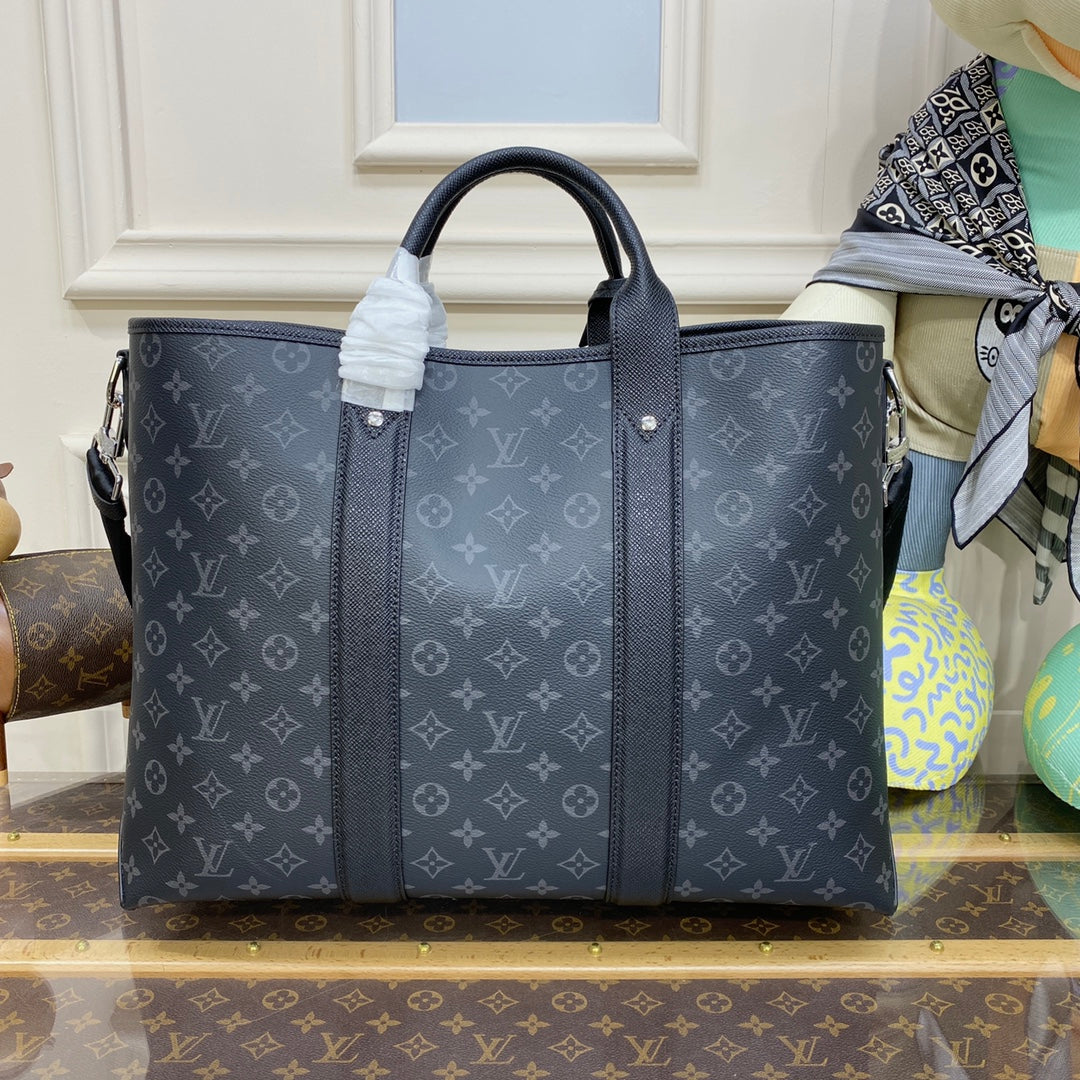 LV M30937 Louis Vuitton Weekend NM Tote Bag Black - Image 3