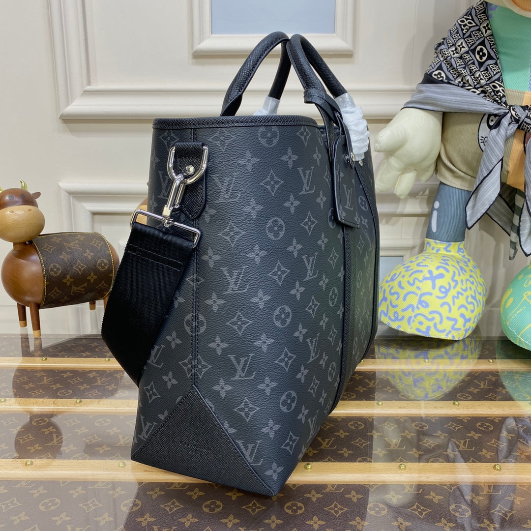LV M30937 Louis Vuitton Weekend NM Tote Bag Black - Image 5