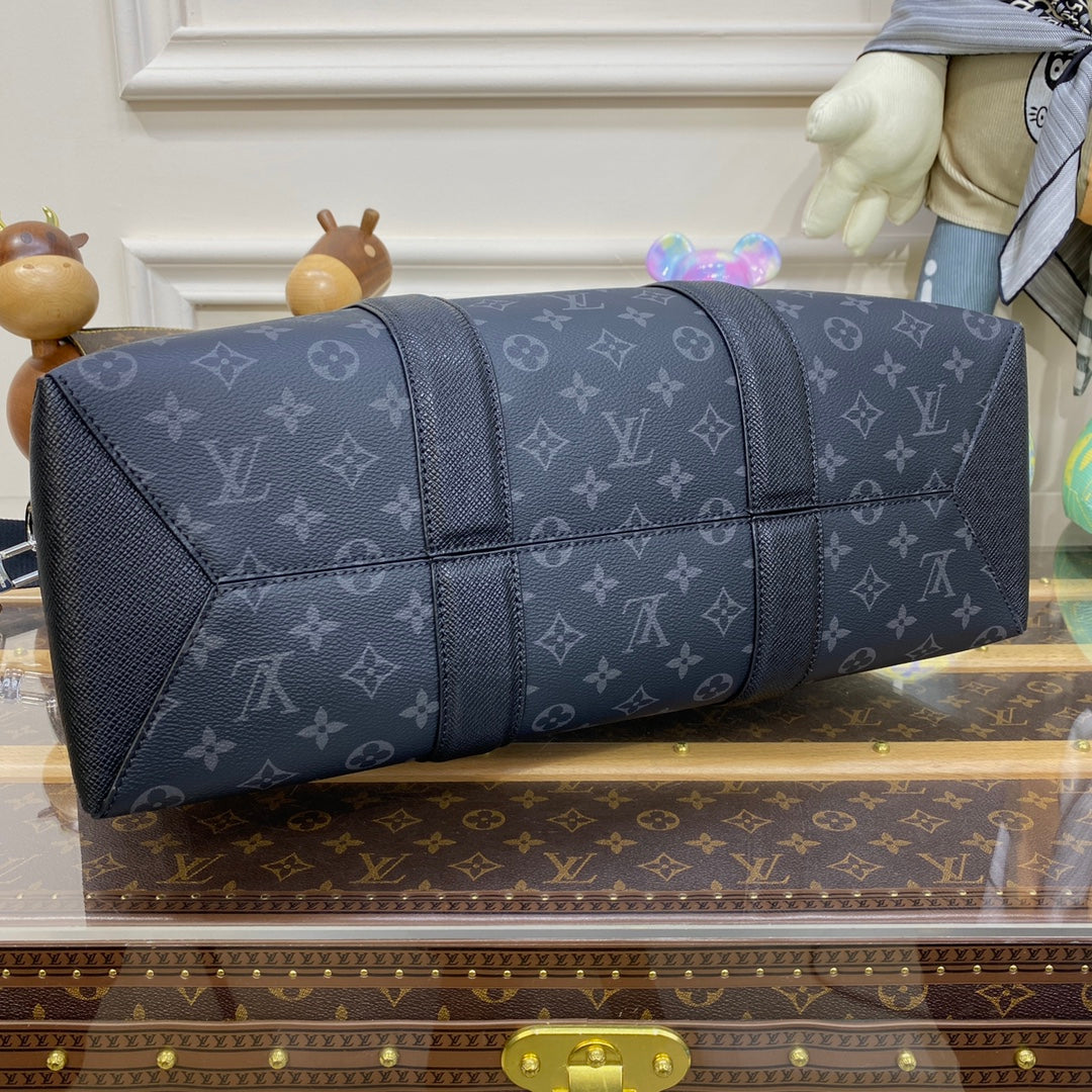 LV M30937 Louis Vuitton Weekend NM Tote Bag Black - Image 7