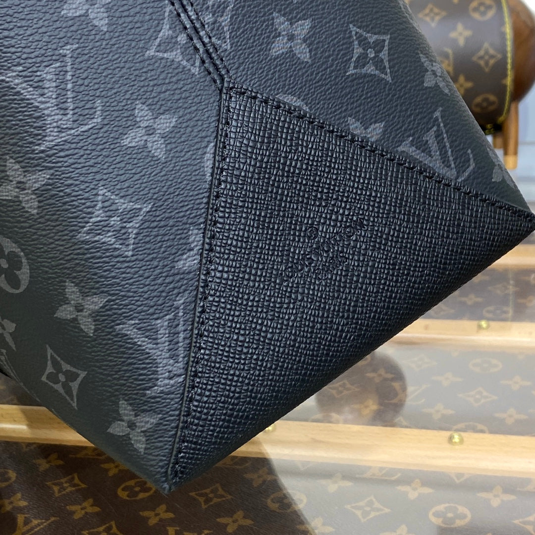 LV M30937 Louis Vuitton Weekend NM Tote Bag Black - Image 8