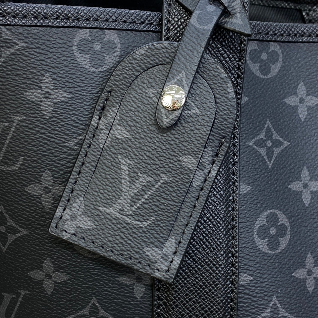 LV M30937 Louis Vuitton Weekend NM Tote Bag Black - Image 9