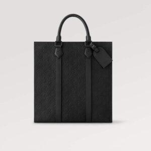 LV M21866 Louis Vuitton Sac Plat NV Bag Embossed Taurillon Monogram Cowhide Leather