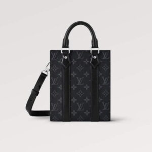 LV M46453 Louis Vuitton Sac Plat Mini Bag Monogram Eclipse Coated Canvas