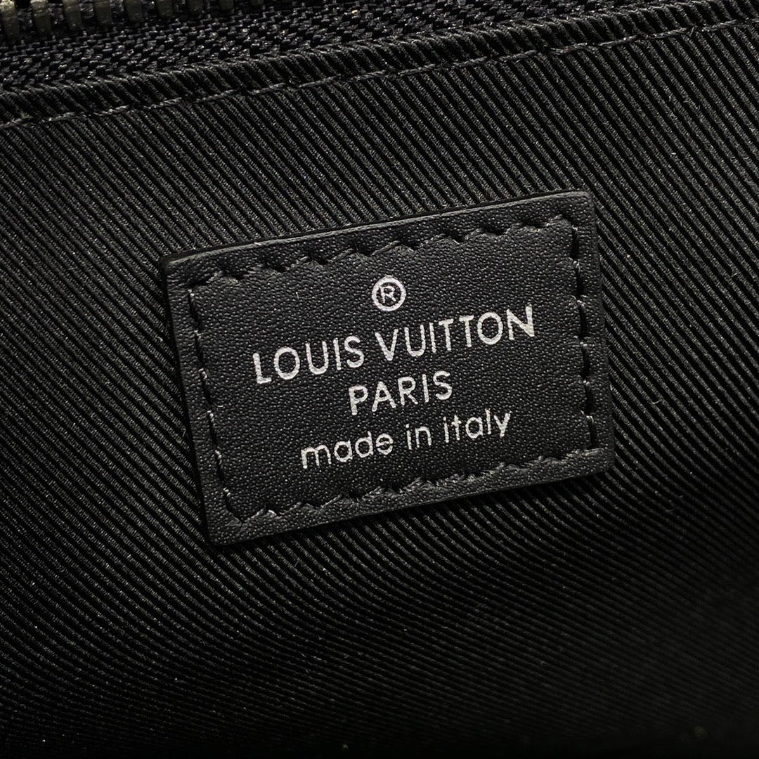LV M46452 Louis Vuitton Sac Plat Bag Monogram Eclipse Coated Canvas - Image 11