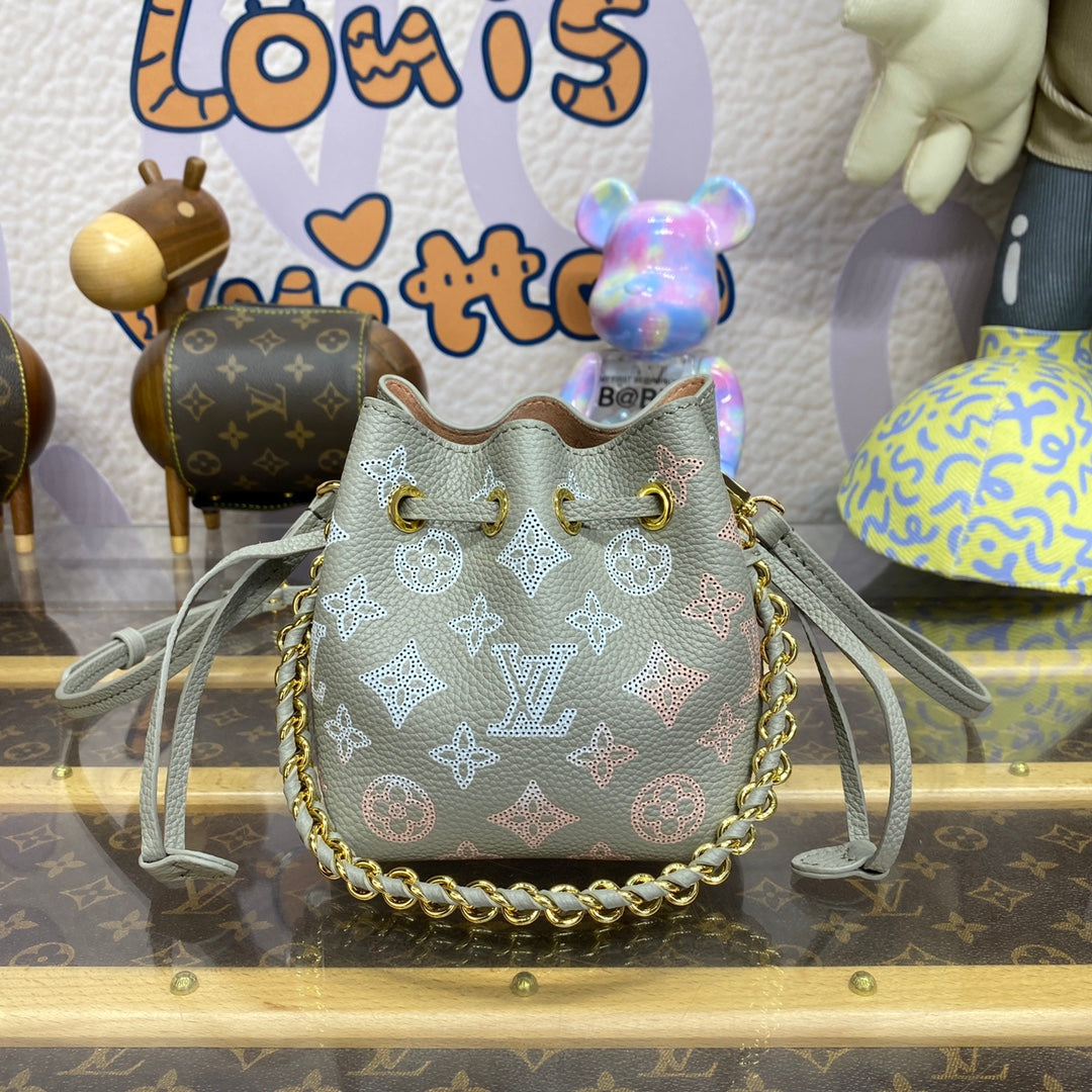 LV M82731 Louis Vuitton Pico Bella Bucket Bag Gray - Image 2