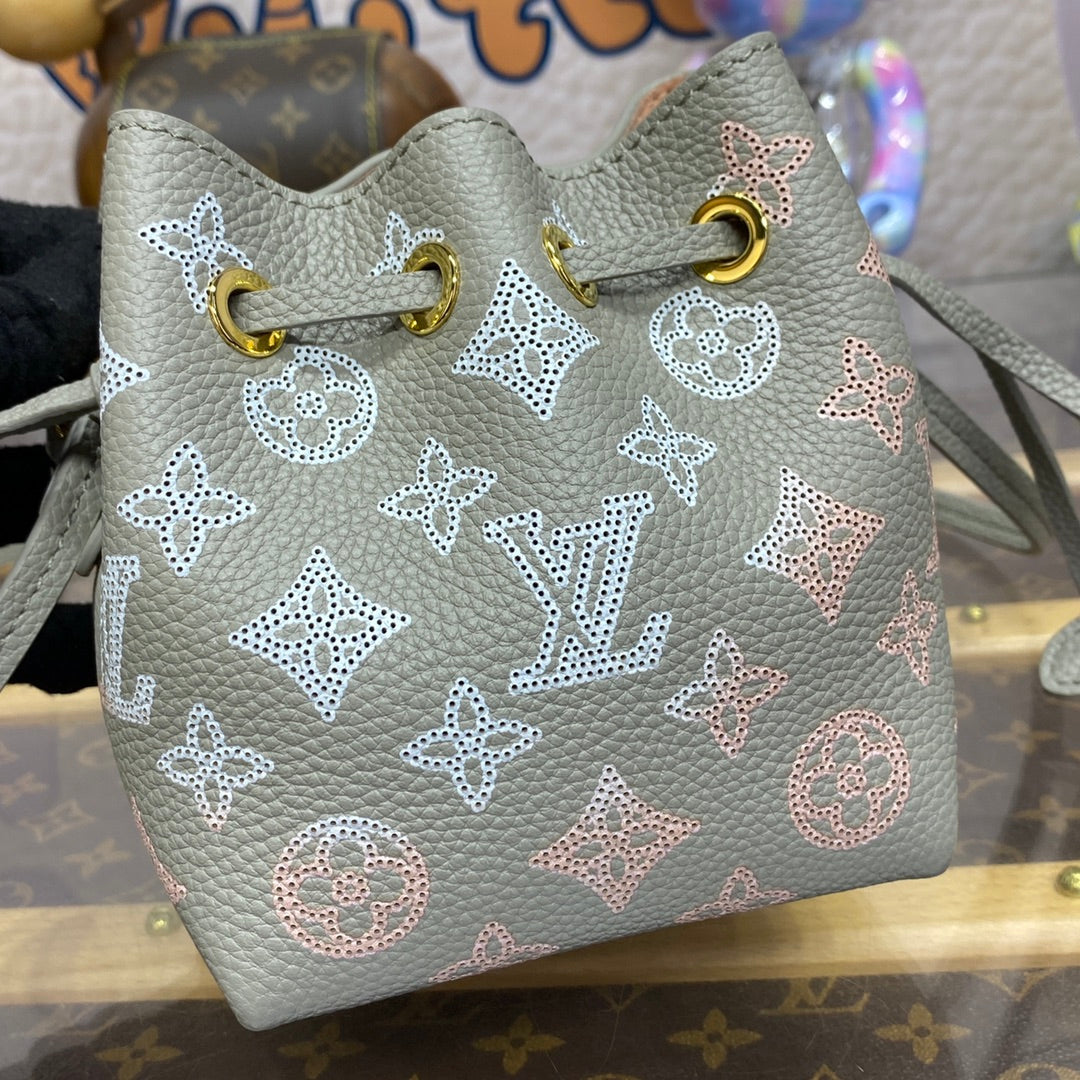 LV M82731 Louis Vuitton Pico Bella Bucket Bag Gray - Image 6