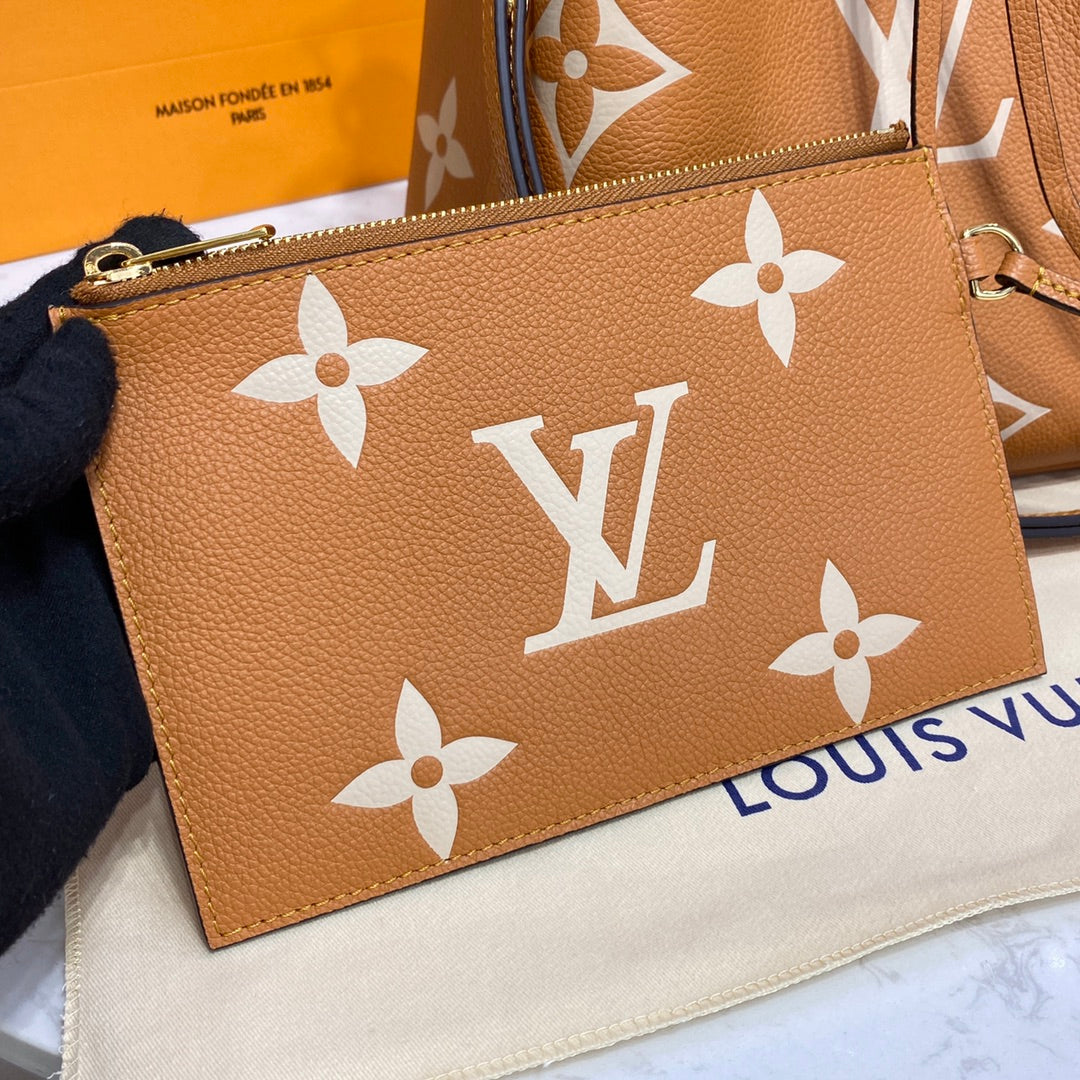 LV M45555 Louis Vuitton NéoNoé MM Brown/Yellow - Image 7