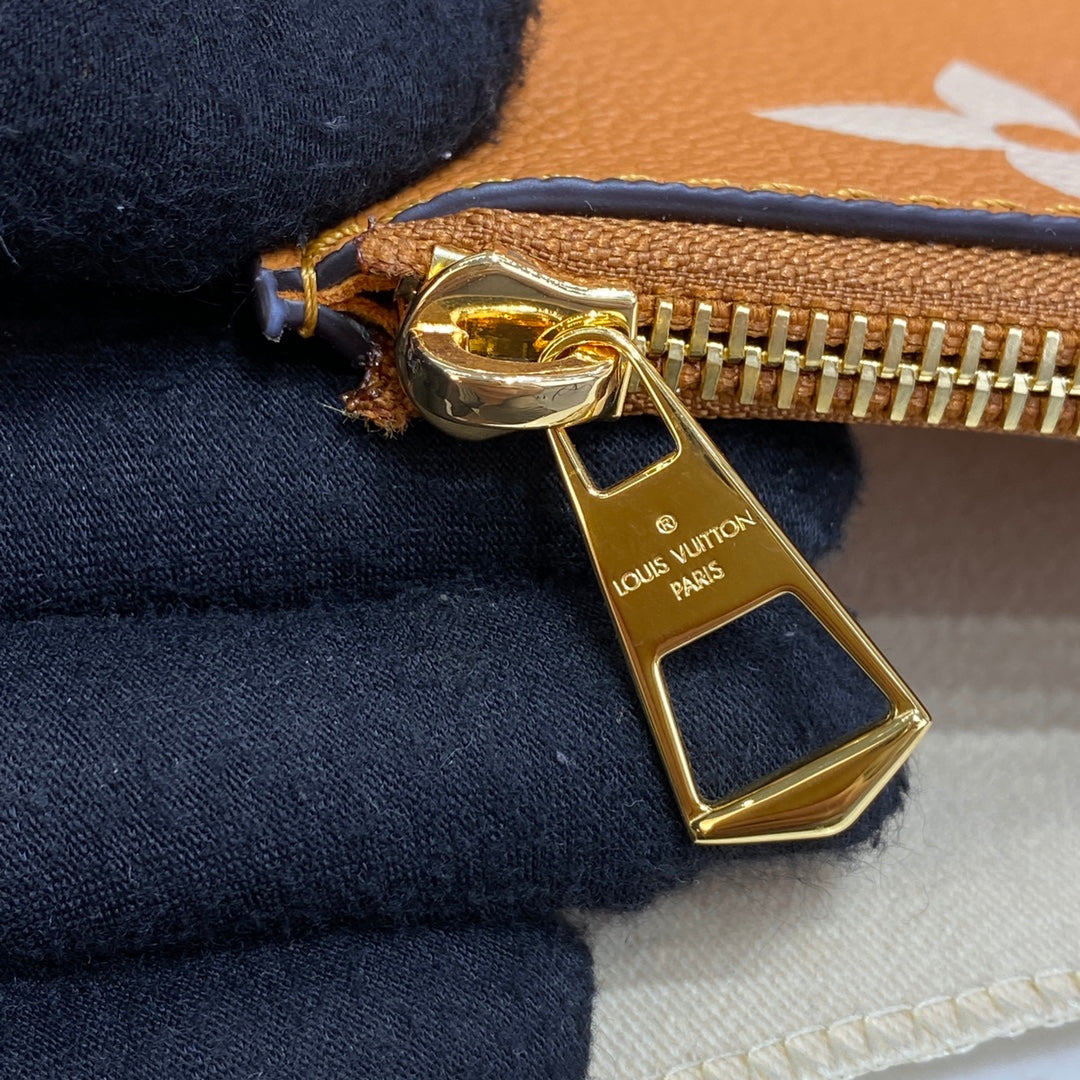 LV M45555 Louis Vuitton NéoNoé MM Brown/Yellow - Image 8