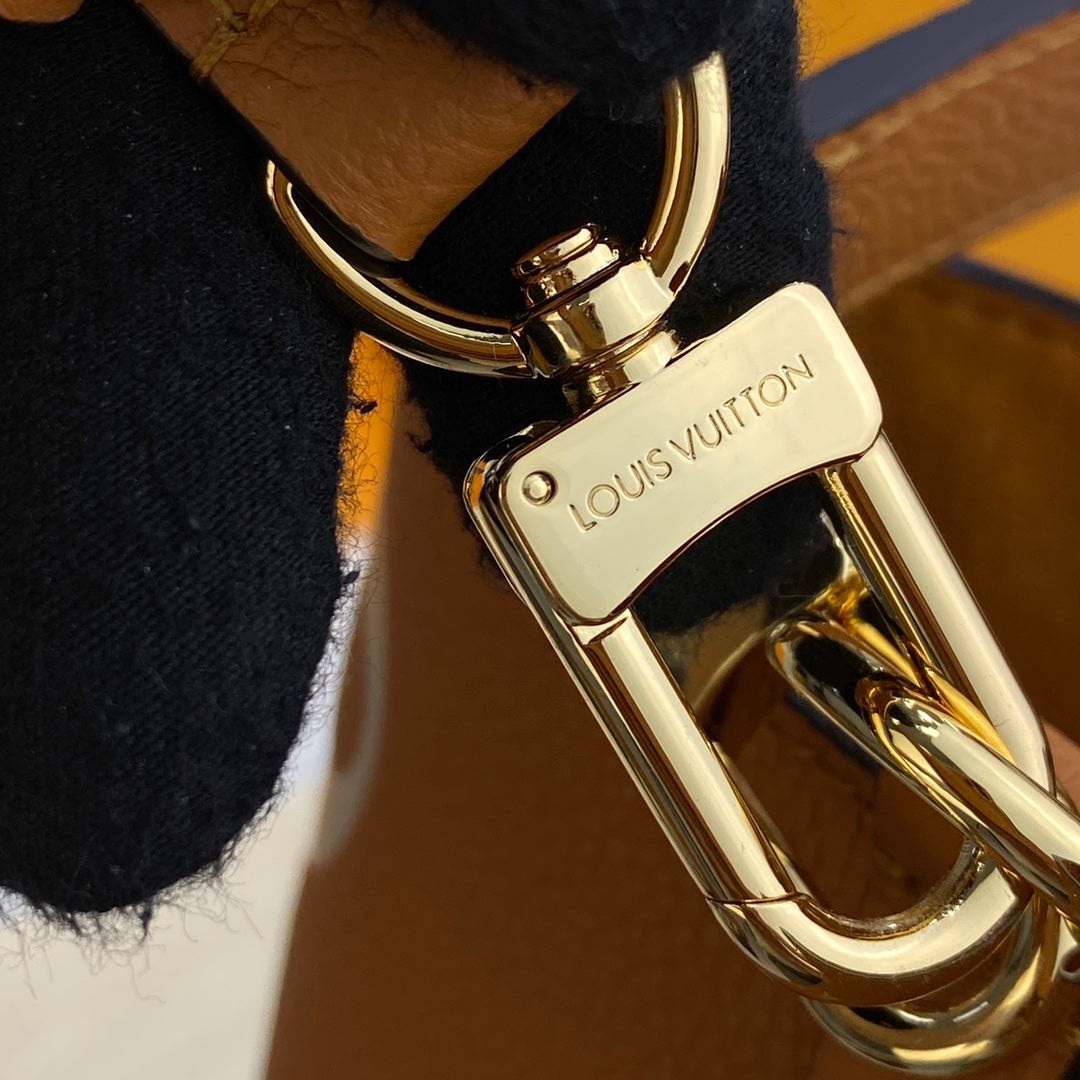 LV M45555 Louis Vuitton NéoNoé MM Brown/Yellow - Image 9