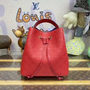 LV M45256 Louis Vuitton NéoNoé MM Bucket Bag Red
