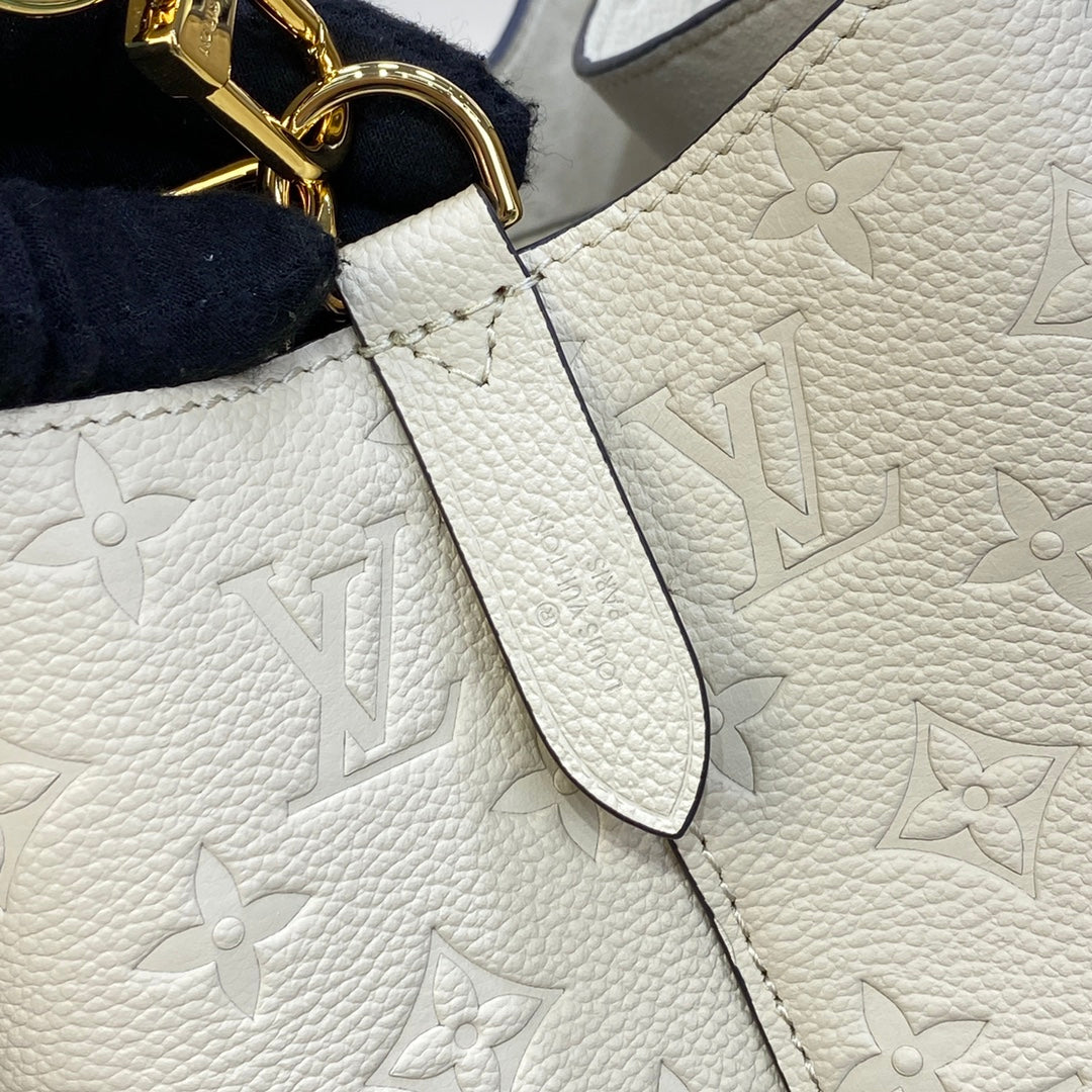 LV M46526 Louis Vuitton NéoNoé MM Bucket Bag Crème Beige - Image 8