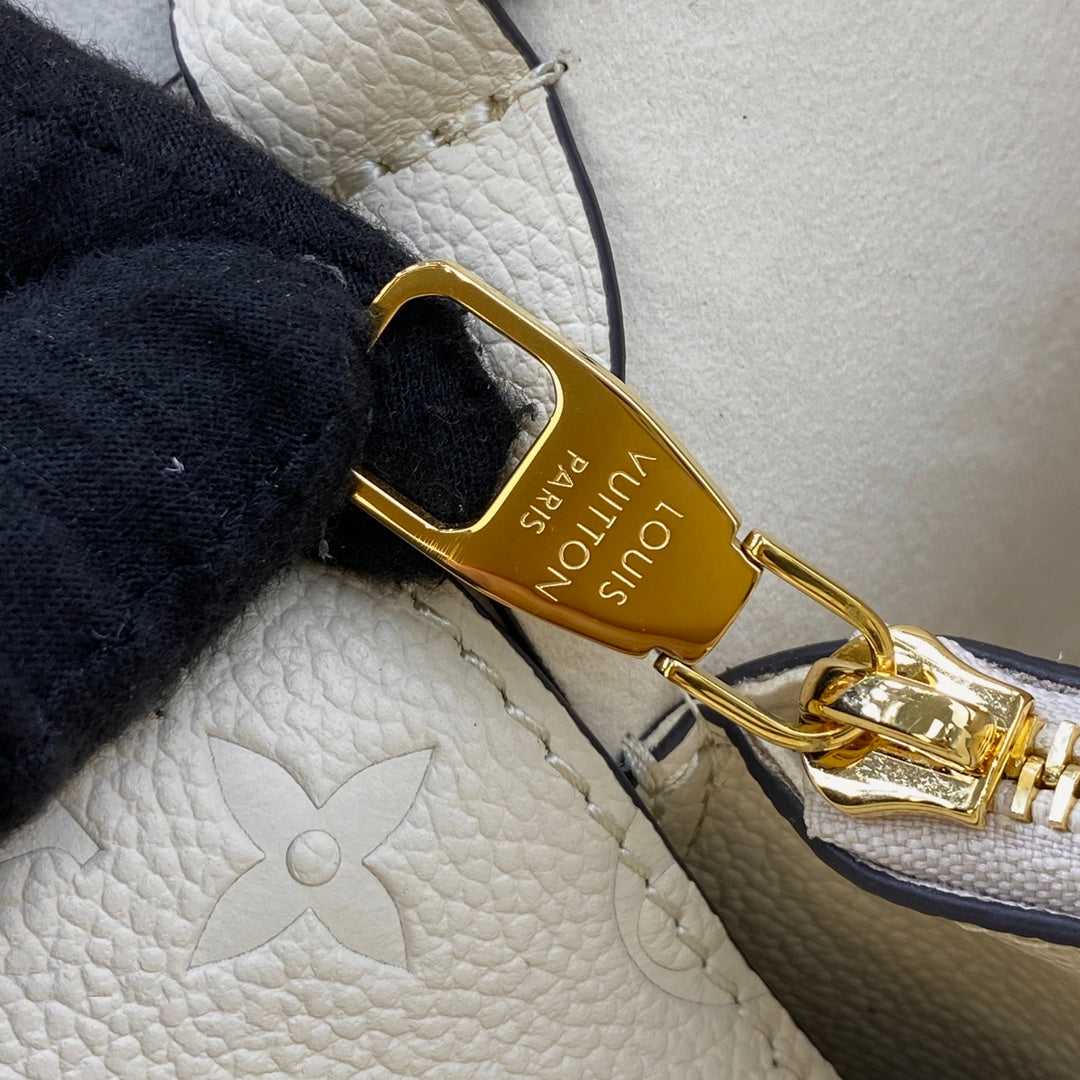 LV M46526 Louis Vuitton NéoNoé MM Bucket Bag Crème Beige - Image 10
