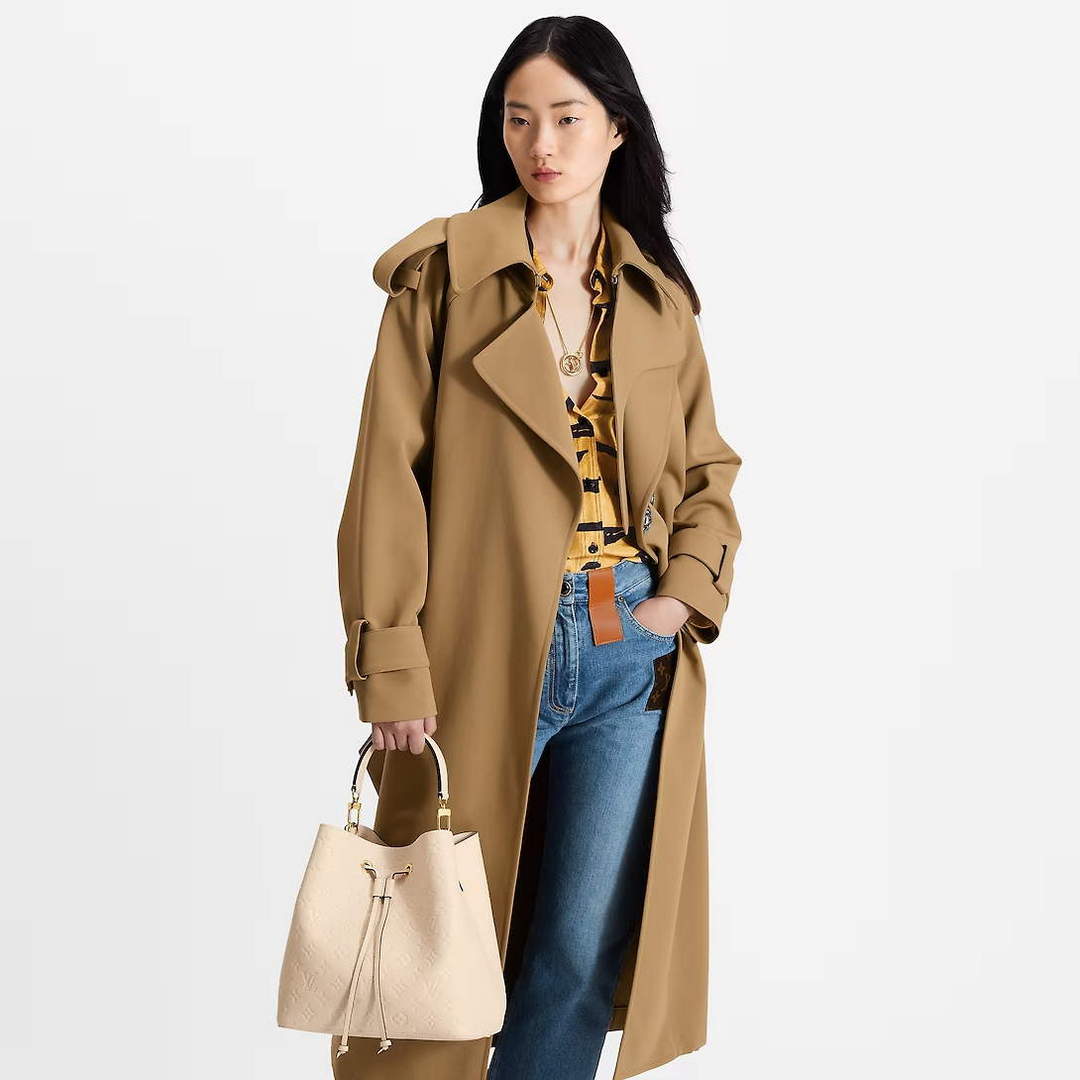 LV M46526 Louis Vuitton NéoNoé MM Bucket Bag Crème Beige - Image 12