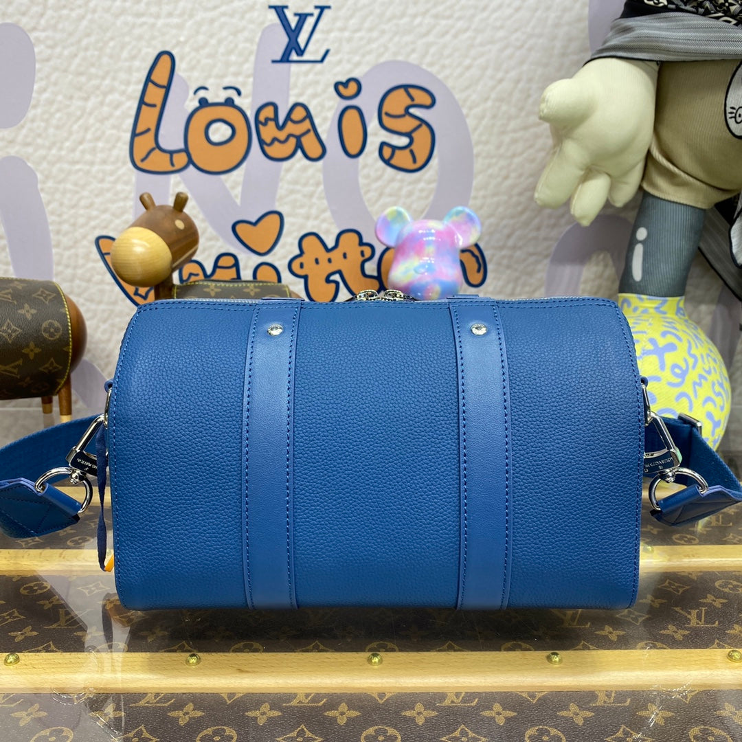 LV M23725 Louis Vuitton City Keepall Bag Dark Blue - Image 2