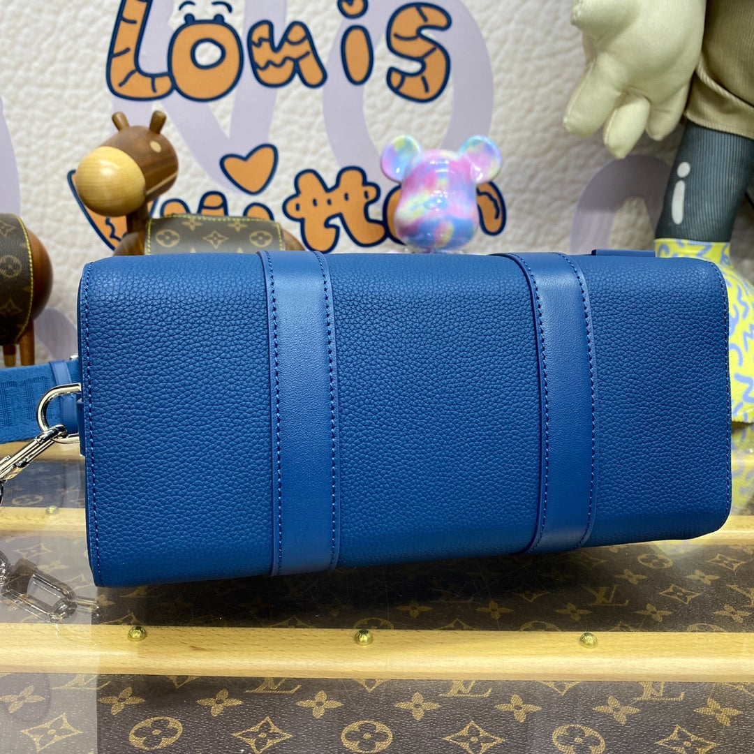 LV M23725 Louis Vuitton City Keepall Bag Dark Blue - Image 4