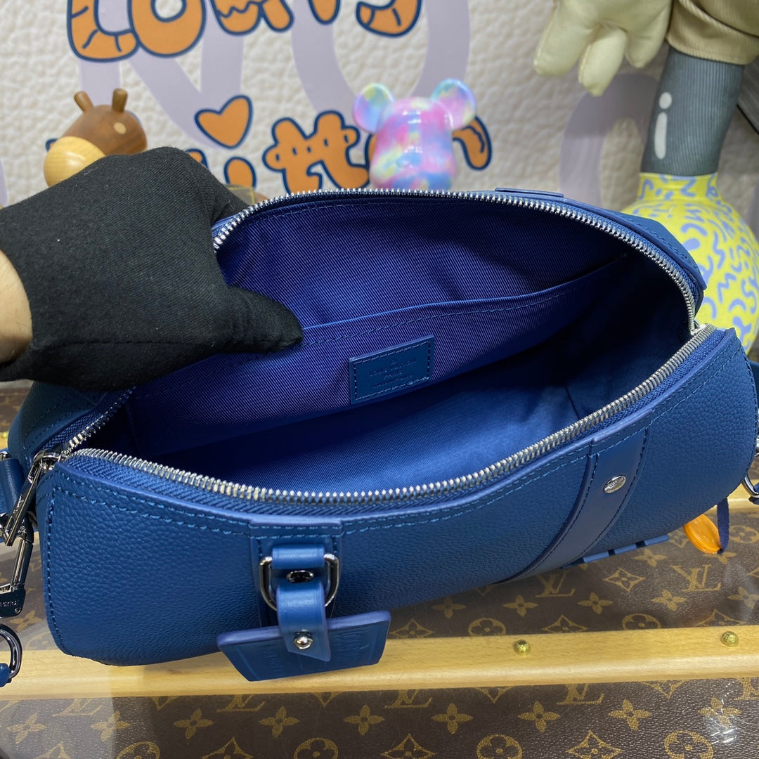 LV M23725 Louis Vuitton City Keepall Bag Dark Blue - Image 5